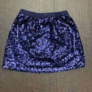 Blue Sequin Skirt